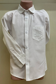Рубашки, школьная белая рубашка арт.308138