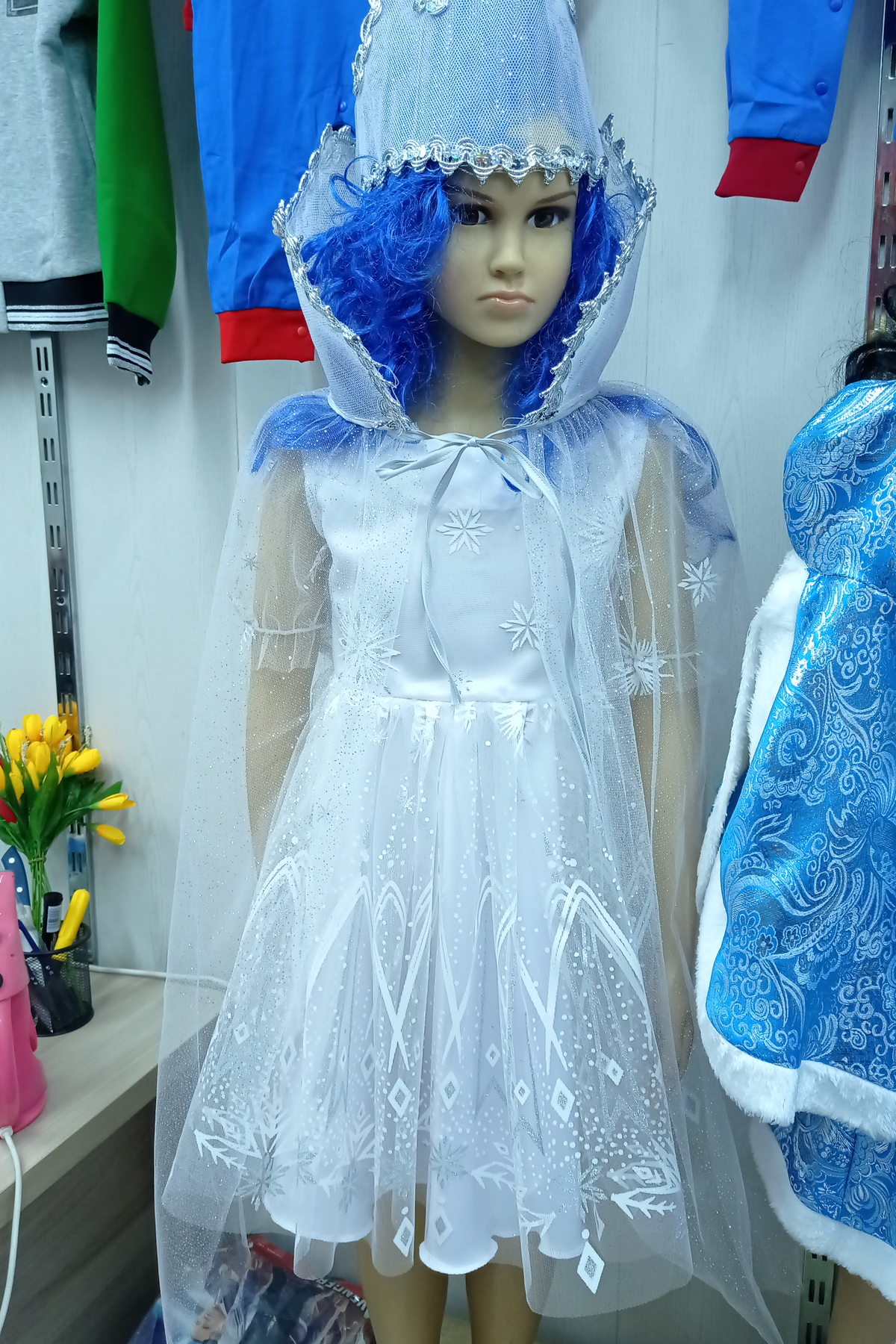 Детские карнавальные костюмы, платье снежная королева
