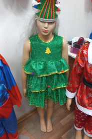Детские карнавальные костюмы, платье ёлка