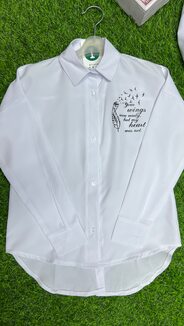 Блузки, школьная блузка для девочек «перо» арт.483516