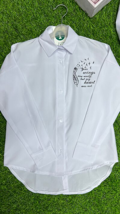 Школьная блузка для девочек «ПЕРО» арт.483516