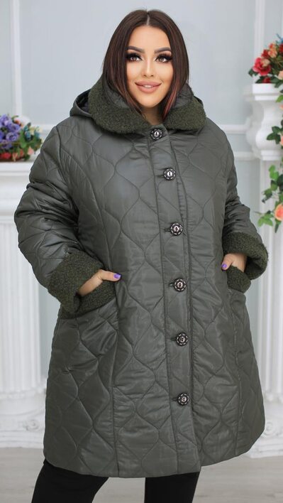 Зимняя куртка со съемным капюшоном  арт.485500