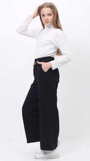 Школьная форма, брюки палаццо с мехом для девочек арт.486877