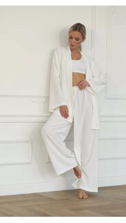 Пижамы, кимоно с плясом  + брюки  арт.488721