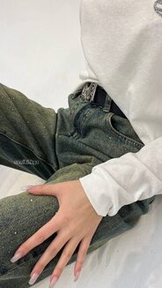 Джинсы, трендовые джинсы  арт.488959