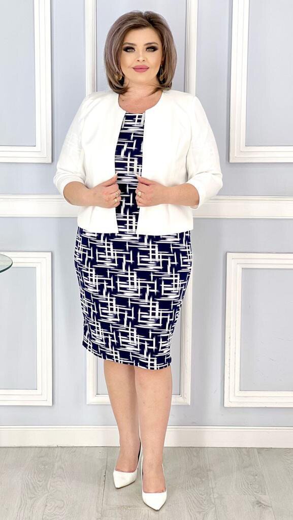 Платья, двойка #220
ткань: пенка корейская стрейч +
пиджак костюмный трикотаж тонкий 
размерный ряд: 50-56 
цена: 1600 арт.489204
