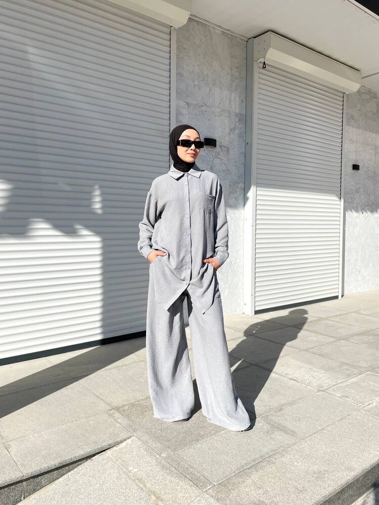 Мусульманская одежда, рубашка + брюки палаццо арт.489663