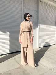Мусульманская одежда, рубашка + брюки палаццо арт.489663
