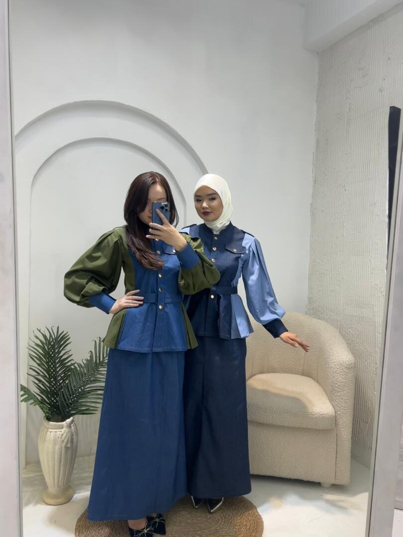 Мусульманская одежда, джинсовый костюм арт.489999