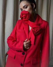 Пиджаки и жакеты, пиджак 
роза съемная на булавке арт.490716
