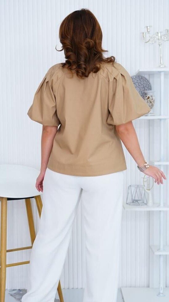 Блузки, блузка со съёмным бантом арт.490894