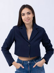 Пиджаки и жакеты, пиджак укороченный арт.490917