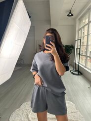 Спортивные костюмы, двойка на лето  арт.495505