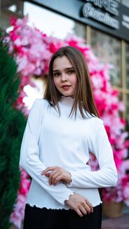 Водолазки, лонгслив закрутка арт.496514