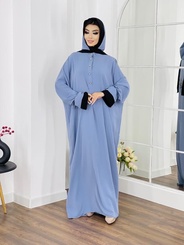 Хиджаб арт.473565 - серо-голубой