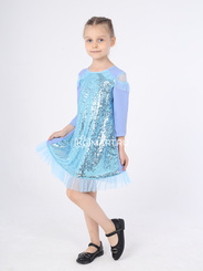 Платье арт.353449 - небесно-голубой
