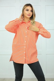 Рубашка арт.381718 - Оранжевый