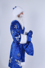 карнавальный костюм дед мороз - Синий