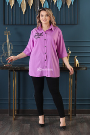 Рубашка арт.276628 - Фиолетовый