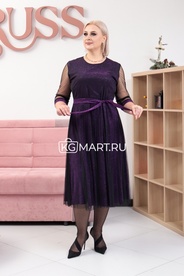 Платье арт.254093 - Темно-фиолетовый