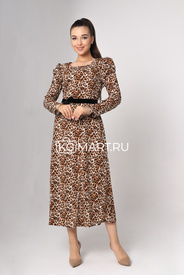 Платье арт.279838 - Коричневый леопард