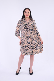 Платье арт.467038 - Коричневый леопард