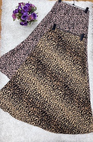 Юбка арт.476456 - Коричневый леопард