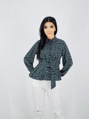 Рубашка арт.365543 - Серый леопард